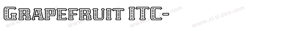 Grapefruit ITC字体转换